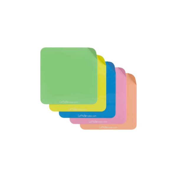 notas adhesivas mini letsgo cuadradas de diferentes colores