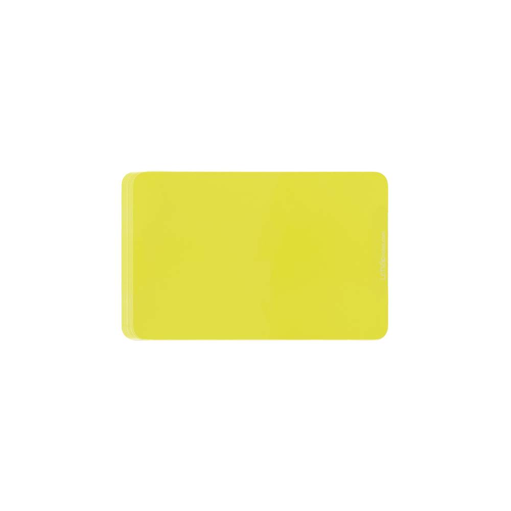nota adhesiva Mini LetsGo Rectangular de color amarilla