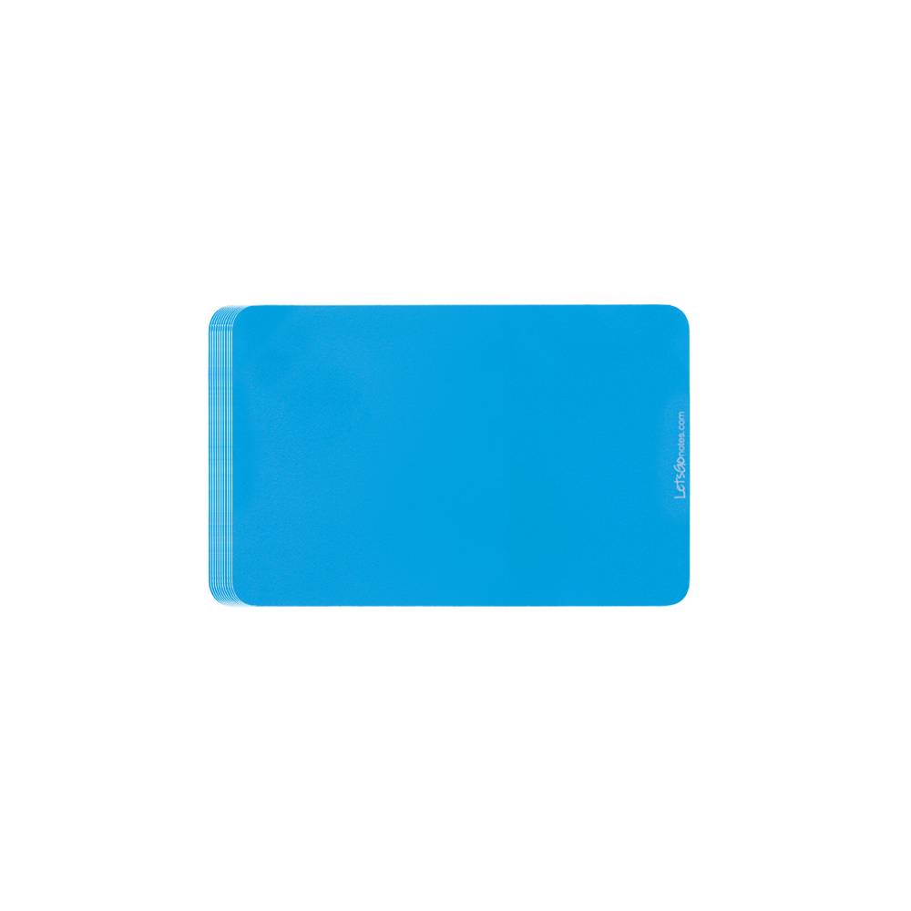 nota adhesiva Mini LetsGo Rectangular de color azul