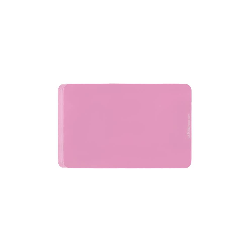nota adhesiva Mini LetsGo Rectangular de color rosa